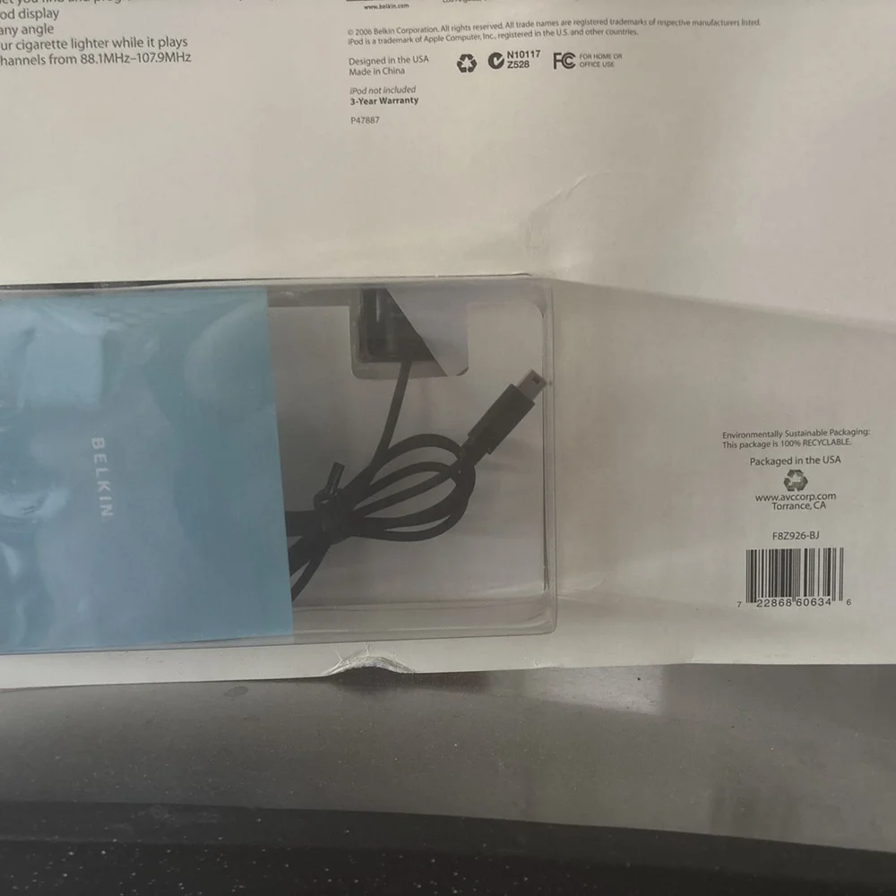 Belkin Car & Home Kit for iPod NEW Sealed.